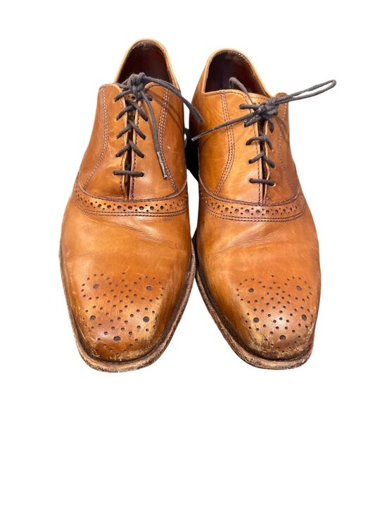 Allen Edmonds Augusta mens USA VTg  brown leather oxford dress shoes sz 8.5E SKU main image 4